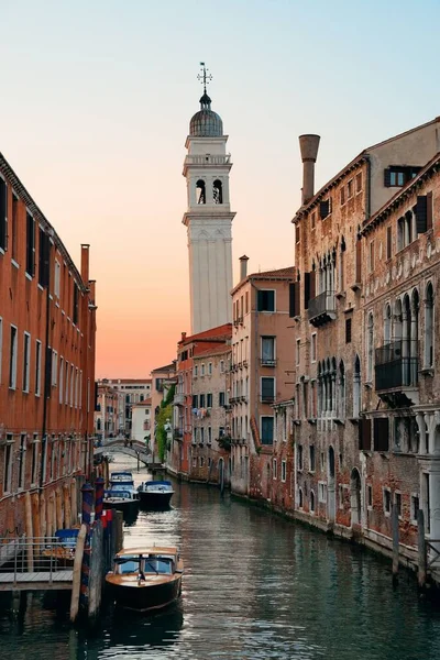 San Giorgio Dei Greci Kilise Çan Kulesi Venedik Kanalı Talya — Stok fotoğraf