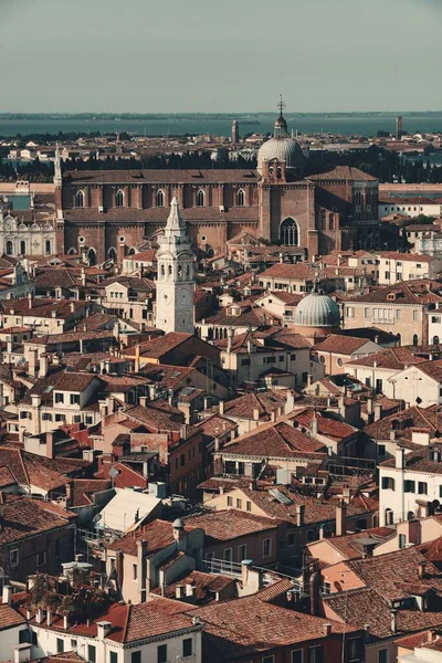 Vista Del Horizonte Venecia Desde Arriba Torre Del Reloj Plaza —  Fotos de Stock