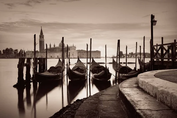 Gondelpark Het Water Het Eiland San Giorgio Maggiore Venetië Italië — Stockfoto