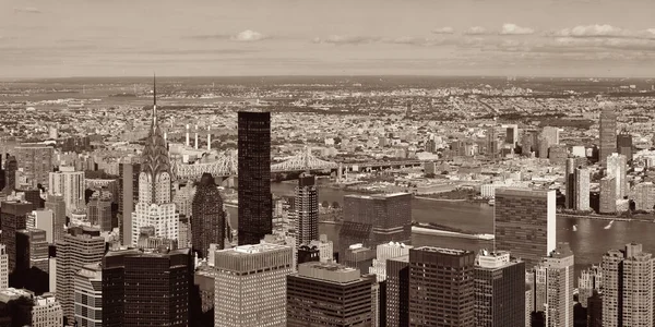 New York City Manhattan East Side View Panorama Skyscrapers East — Stock Photo, Image