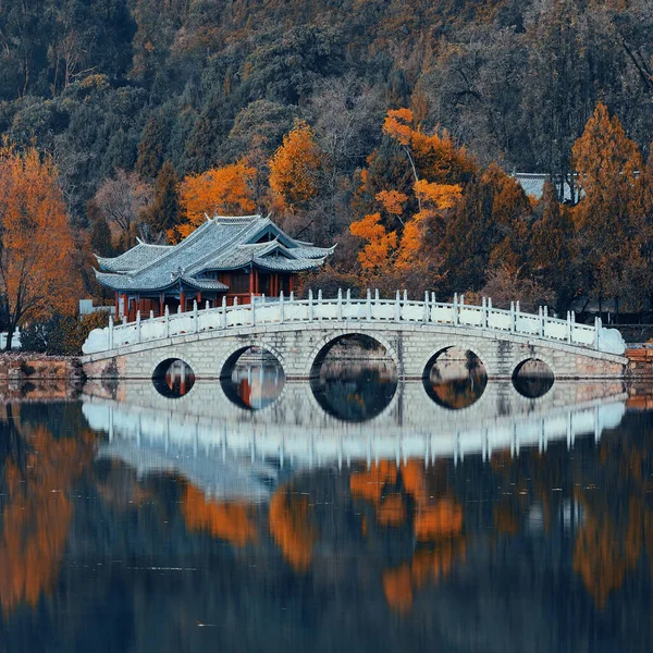 Black Dragon Pool Lijiang Yunnan Kina — Stockfoto