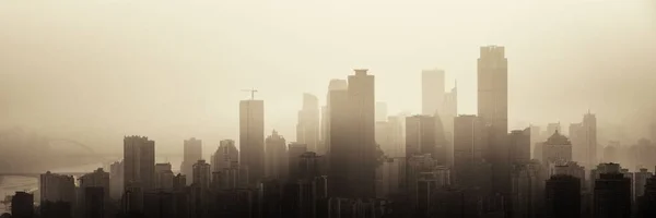 Arquitectura Urbana Chongqing Panorama Del Horizonte Ciudad China —  Fotos de Stock