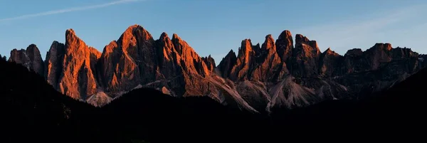Dolomiti Sunrise Landcape Naturale Nel Nord Italia — Foto Stock