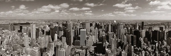 Nova Iorque Arranha Céus Telhado Vista Urbana — Fotografia de Stock
