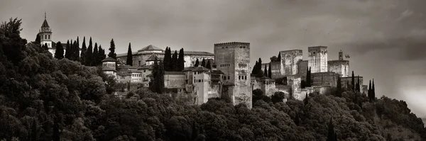 Granada Alhambra Vista Panorâmica Sobre Montanha Espanha — Fotografia de Stock