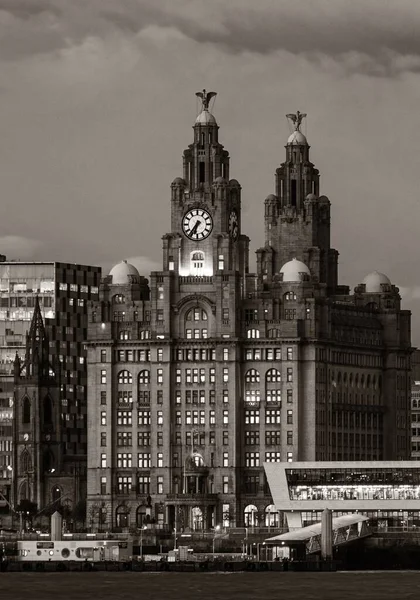 Liverpool Royal Liver Building England Wielka Brytania — Zdjęcie stockowe