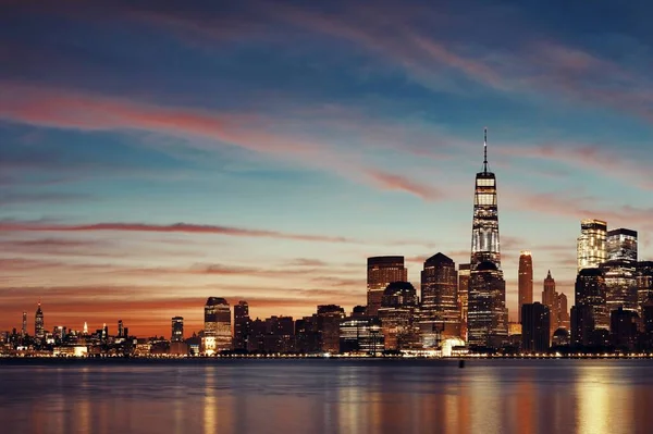 Nowy Jork Panorama Miasta Miejski Widok Architekturą Historyczną — Zdjęcie stockowe