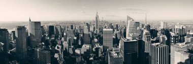 New York City gökdelenleri Çatı manzarası.