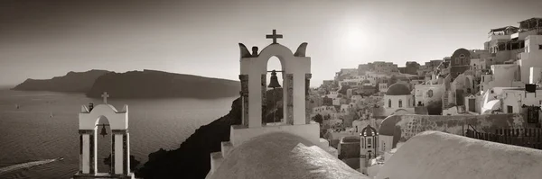 Santorini Skyline Будівлями Греції — стокове фото