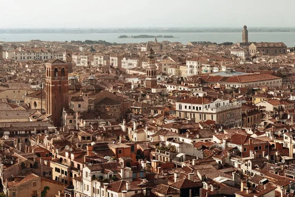 Wenecja Panorama Widoczna Góry Wieży Zegarowej Placu Świętego Marka Włochy — Zdjęcie stockowe