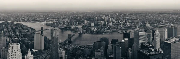 Vista Panorámica Del Atardecer Del Centro Manhattan Con Rascacielos Urbanos —  Fotos de Stock