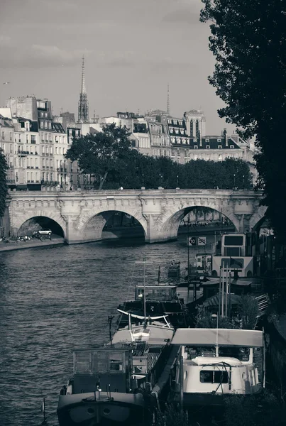 Річки Сена Історико Архітектурного Парижі — стокове фото