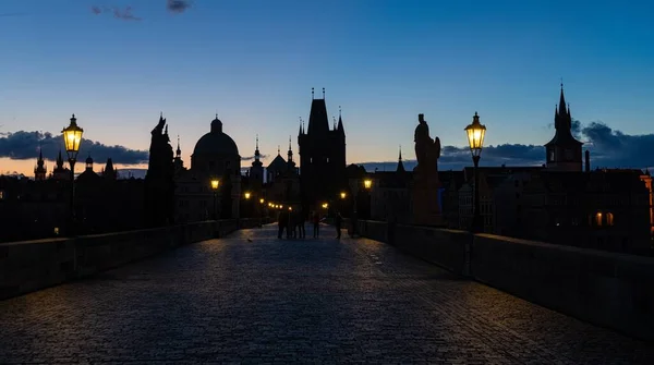 Prag Skyline Med Historiska Byggnader Tjeckien — Stockfoto