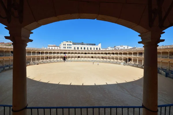 Ronda Plaza Toros Widok Bliska Hiszpanii — Zdjęcie stockowe