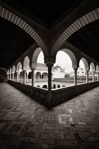 Casa Pilatos Binnenplaats Met Prachtige Patronen Decoratie Sevilla Spanje — Stockfoto