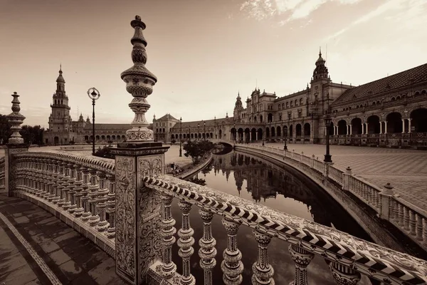 Spanya Nın Sevilla Şehrinde Plaza Espana Spanya Meydanı Yakın Çekim — Stok fotoğraf