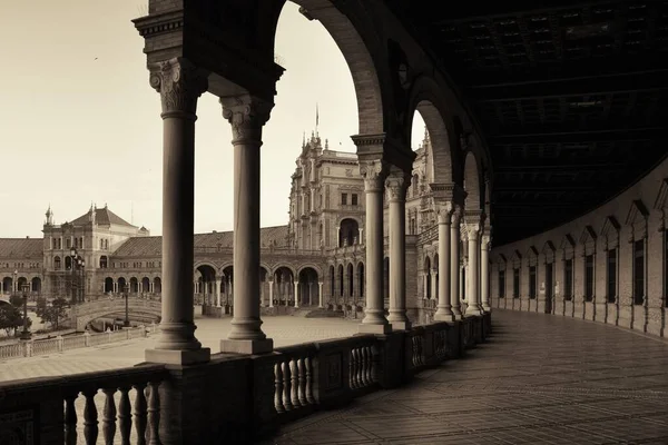 Plaza Espana Eller Spanien Square Närbild Sevilla Spanien — Stockfoto