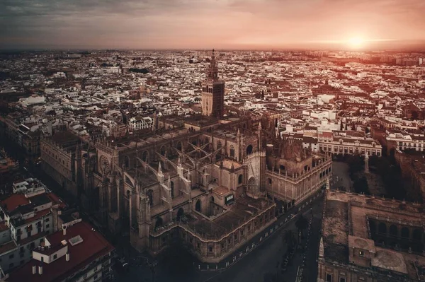 Catedral Santa María Sede Catedral Sevilla Amanecer Como Famoso Punto — Foto de Stock