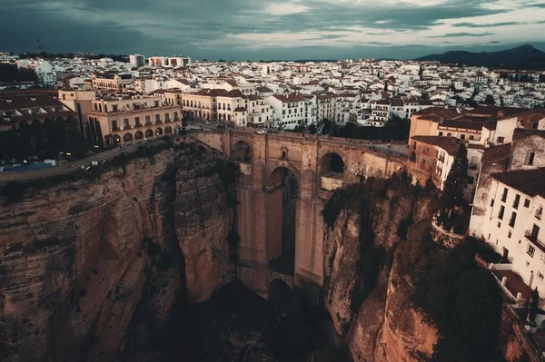 Puente Nuevo Новый Мост Вид Воздуха Ronda Spain — стоковое фото