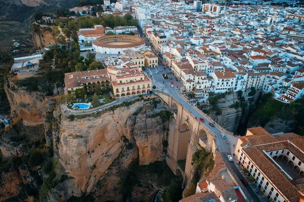 Puente Nuevo Новый Мост Вид Воздуха Ronda Spain — стоковое фото