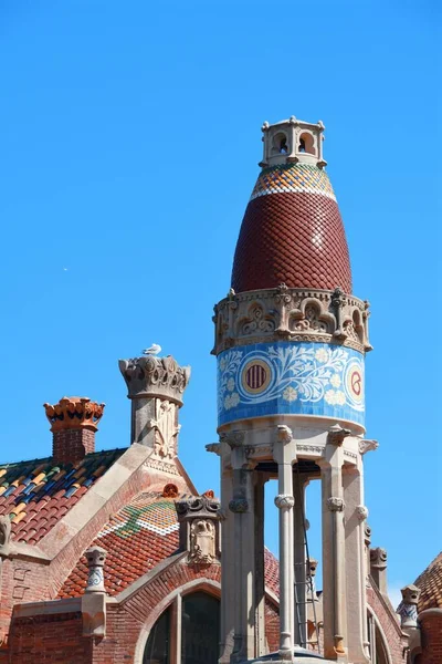 Kórház Szent Kereszt Szent Pál Hospital Sant Pau Egy Komplexum — Stock Fotó