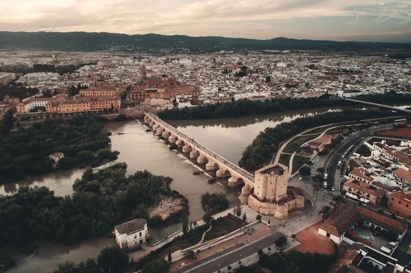 Stadens Antika Arkitektur Cordoba Sedd Från Luften Spanien — Stockfoto