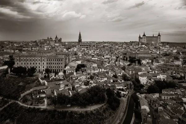 Veduta Aerea Della Città Toledo Skyline Con Edifici Storici Spagna — Foto Stock