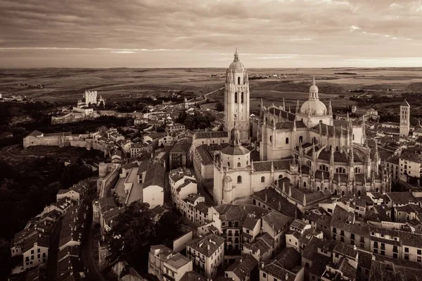 スペインのセゴビア大聖堂の空中風景 — ストック写真