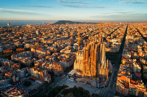 Саграда Фамілія Базиліка Знаменита Пам Ятка Барселоні Іспанія — стокове фото