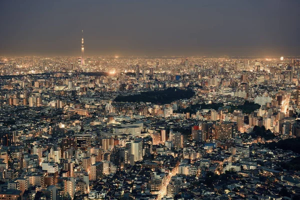 Tokyo Skytree Kentsel Gökyüzü Çatısı Geceleyin Japonya — Stok fotoğraf