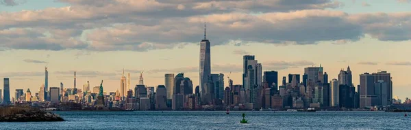 Nova Iorque Skyline Centro Cidade Com Arquitetura — Fotografia de Stock