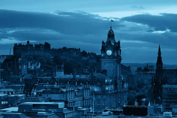Edinburgh City View Bei Nacht Großbritannien — Stockfoto
