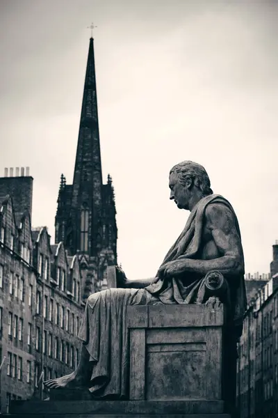 Statua Widok Edynburg Wielkiej Brytanii — Zdjęcie stockowe