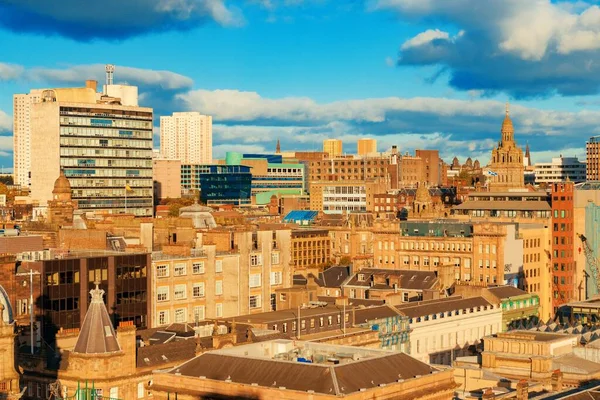 Glasgow City Rooftop View Historical Architecture Scotland — 스톡 사진