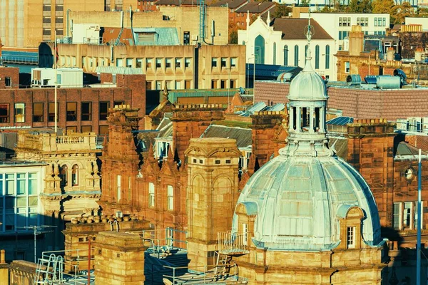 Glasgow City Rooftop View Historical Architecture Scotland Zjednoczone Królestwo Wielkiej — Zdjęcie stockowe