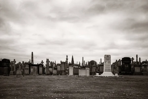 Glasgow Necropolis Viktorya Mezarlığı Skoçya Birleşik Krallık — Stok fotoğraf