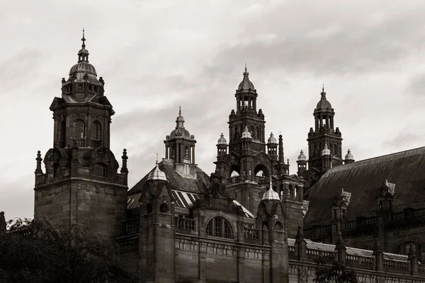 Vista Del Campus Universidad Glasgow Con Arquitectura Histórica Escocia Reino — Foto de Stock