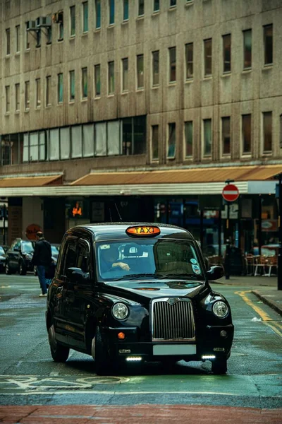 Manchester Ngiltere Ngiltere Kentsel Mimarisi Olan Klasik Taksi — Stok fotoğraf