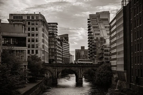Manchester City Urban Street View Architecture England Wielka Brytania — Zdjęcie stockowe
