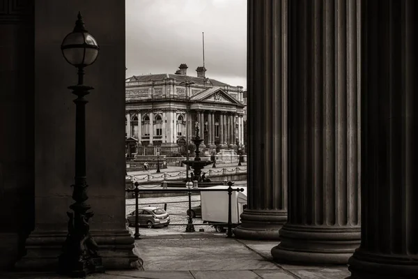 Liverpool Walker Art Gallery Historyczne Budynki Zbliżenie Anglii Wielkiej Brytanii — Zdjęcie stockowe