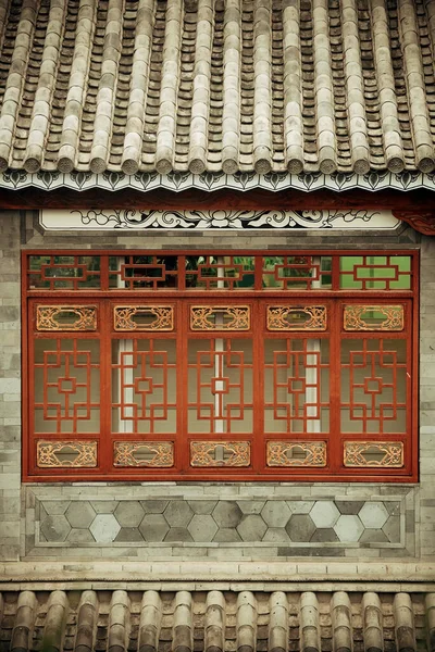 Local Bai Style Architecture Roof Window Dali Old Town Yunnan — Stock Photo, Image