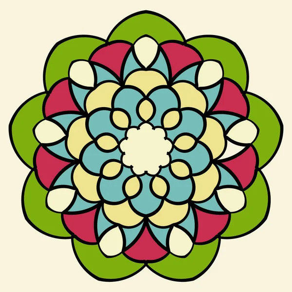 Mandala renkli daire.