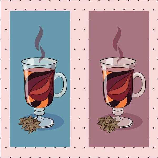 Mulled şarap kartları seti.