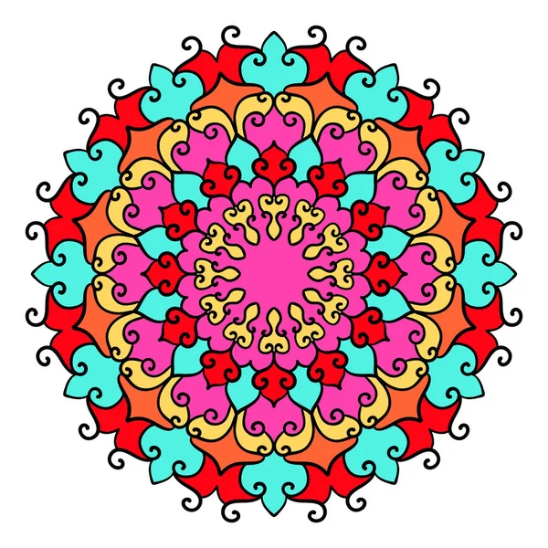 Parlak renkli mandala.