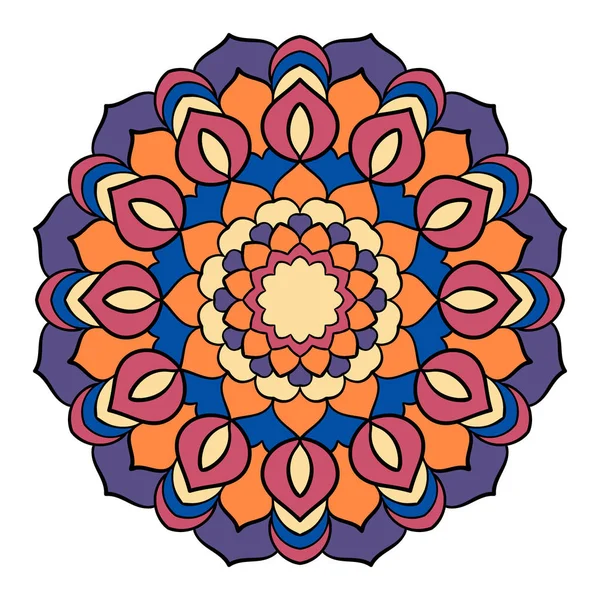 Parlak renkli mandala.