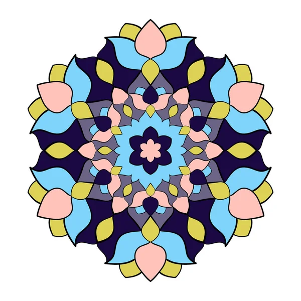 Renkli daire mandala.