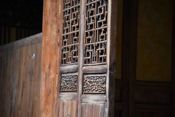 Chiński stary dom okna — Zdjęcie stockowe