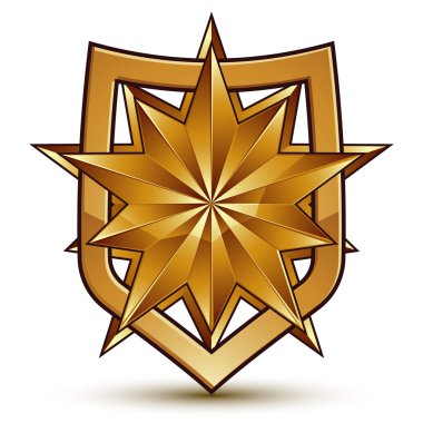 Altın geometrik sembol markalı 