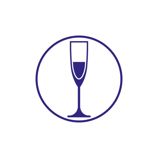 Класичний шампанського скла — стоковий вектор