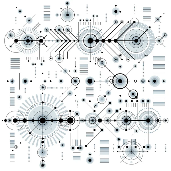 Mechanisch schema engineering tekening — Stockvector